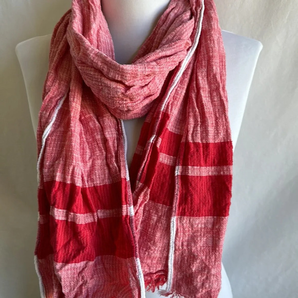 Warehouse Pro Edge Gym red and white scarf - Picture 2 of 4